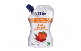 Veeba Hot Sweet Tomato Chilli Sauce  Pouch  100 grams